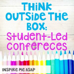 Student led conferences TRANSFORMED my teaching. Read this blog post to learn the benefits of implementing student-led conferences with your primary aged students! - by Inspire Me ASAP