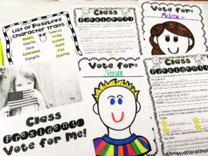 Looking to hold your own class election? This blog post includes a free resource for you to download and use with your students as you vote for a class president!