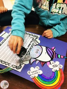 Looking for a fun, engaging, and unique way to teach opinion writing? Students determine their opinion and develop reasons to support their opinion in this writing lesson. This blog post also shows pictures of a colorful unicorn bulletin board to display the students' final draft. by Inspire Me ASAP