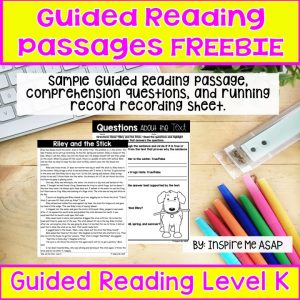 guided reading passages freebie level K