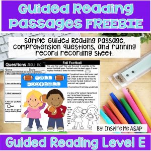 guided reading passages freebie level E