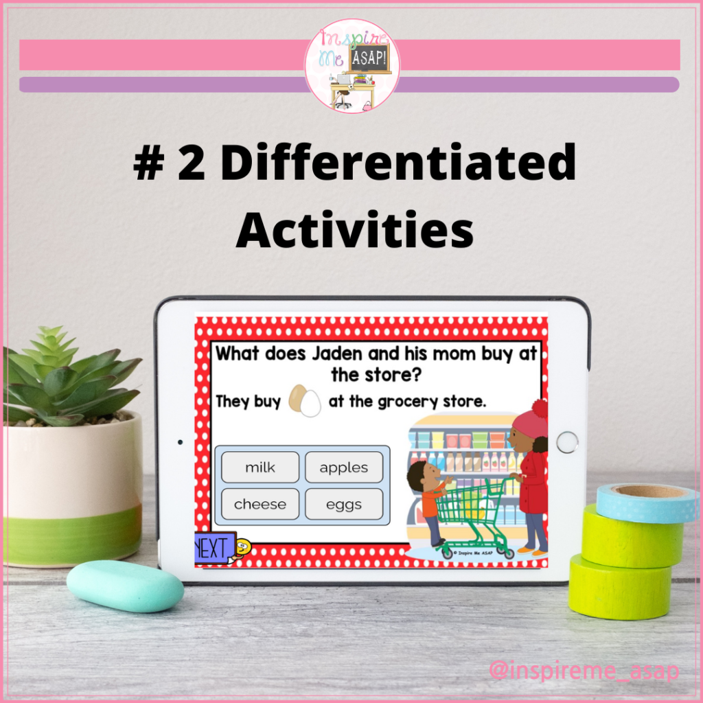 differentiated activities 